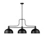 Billiard Z-Lite 725-3MB-D13MB Matte Black Melange 3 Light Billiard Z-Lite