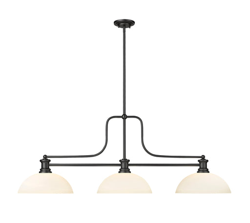 Billiard Z-Lite 725-3MB-DMO14 Matte Black Melange 3 Light Billiard Z-Lite