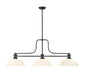 Billiard Z-Lite 725-3MB-DMO14 Matte Black Melange 3 Light Billiard Z-Lite