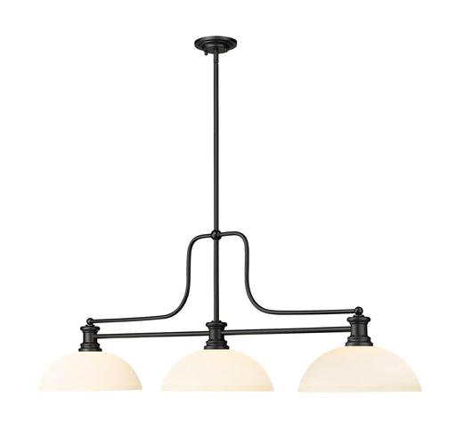 Billiard Z-Lite 725-3MB-DMO14 Matte Black Melange 3 Light Billiard Z-Lite