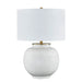 Forty West Designs 725117 Kandi White Ceramic Table Lamp LightStoreUSA