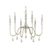 Chandelier Forty West 725123 Liv White and Gold Beaded Chandelier Forty West Designs