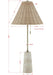 Buffet Lamp Forty West Designs 725168 Lorraine Buffet Lamp with Travertine Base and Rattan Shade Forty West Designs