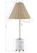 Buffet Lamp Forty West Designs 725169 Judith Marble & Rattan Buffet Lamp Forty West Designs