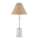 Buffet Lamp Forty West Designs 725169 Judith Marble & Rattan Buffet Lamp Forty West Designs