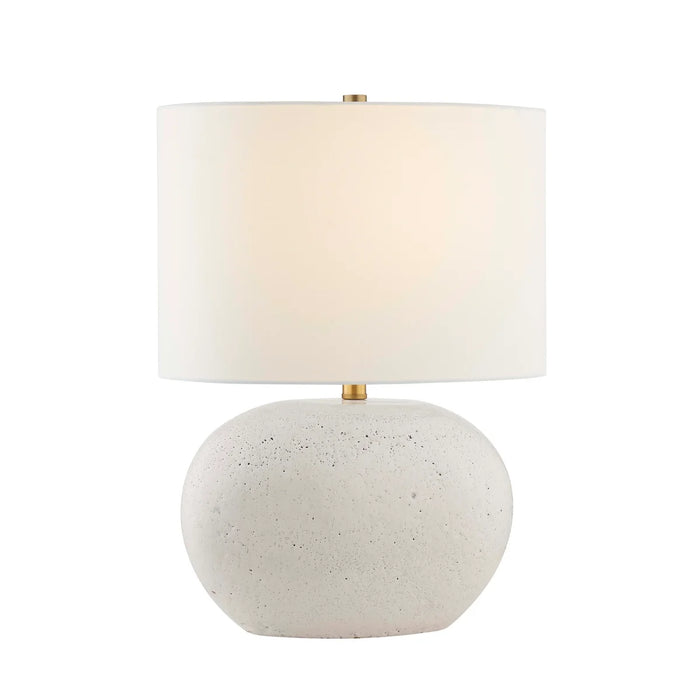Forty West Designs 72593 Maeve White Stone Look Table Lamp