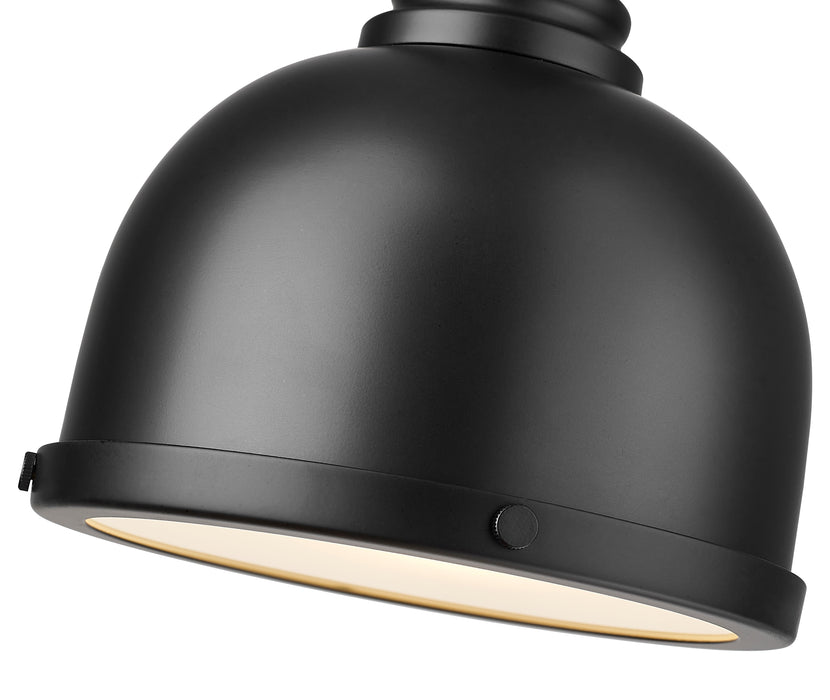 Pendant Z-Lite 725MP-MB Matte Black Melange 1 Light Pendant Z-Lite
