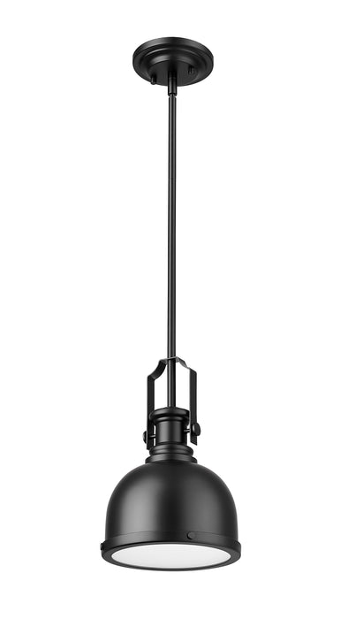 Pendant Z-Lite 725MP-MB Matte Black Melange 1 Light Pendant Z-Lite