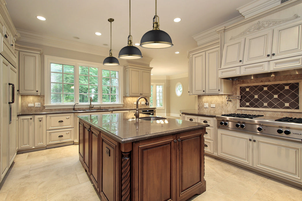 Pendant Z-Lite 725P12-BRZ+HBR Bronze + Heritage Brass Melange 1 Light Pendant Z-Lite