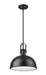 Pendant Z-Lite 725P12-MB Matte Black Melange 1 Light Pendant Z-Lite