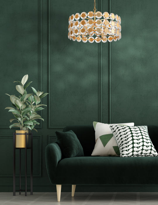 Eurofase 44285-012 Perrene 23" Chrome Chandelier