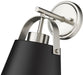 Wall Sconce Z-Lite 726-1S-MB+BN Matte Black + Brushed Nickel Z-Studio 1 Light Wall Sconce Z-Lite