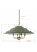 Chandelier Forty West 72666 Ransom 4-Light Chandelier with 25" Green Shade Forty West Designs