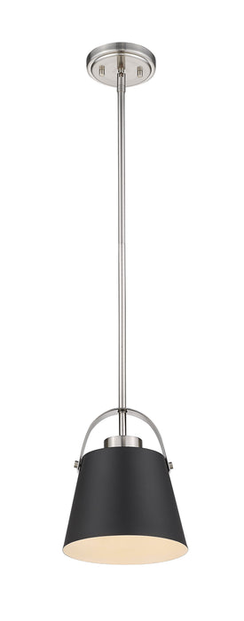 Pendant Z-Lite 726MP-MB+BN Matte Black + Brushed Nickel Z-Studio 1 Light Pendant Z-Lite