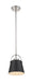 Pendant Z-Lite 726MP-MB+BN Matte Black + Brushed Nickel Z-Studio 1 Light Pendant Z-Lite