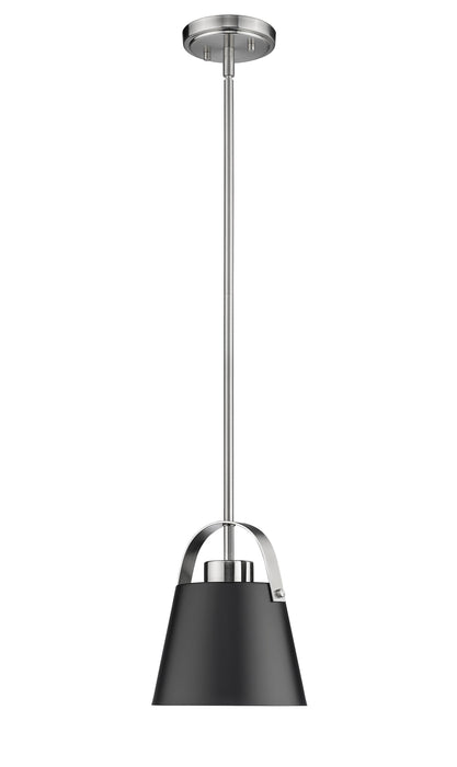 Pendant Z-Lite 726MP-MB+BN Matte Black + Brushed Nickel Z-Studio 1 Light Pendant Z-Lite