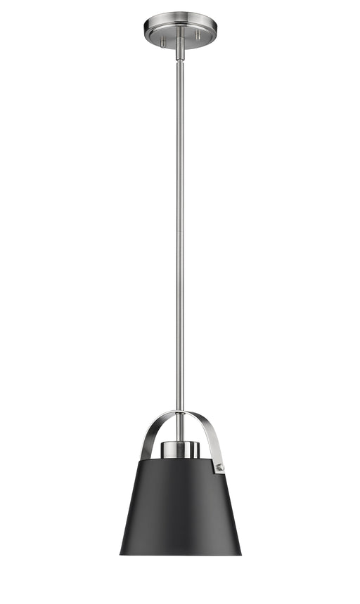 Pendant Z-Lite 726MP-MB+BN Matte Black + Brushed Nickel Z-Studio 1 Light Pendant Z-Lite