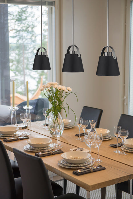 Pendant Z-Lite 726MP-MB+BN Matte Black + Brushed Nickel Z-Studio 1 Light Pendant Z-Lite