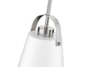Pendant Z-Lite 726MP-MW+BN Matte White + Brushed Nickel Z-Studio 1 Light Pendant Z-Lite