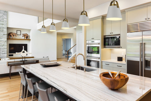 Pendant Z-Lite 726MP-MW+HBR Matte White + Heritage Brass Z-Studio 1 Light Pendant Z-Lite