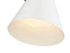 Pendant Z-Lite 726P-MW+BN Matte White + Brushed Nickel Z-Studio 1 Light Pendant Z-Lite