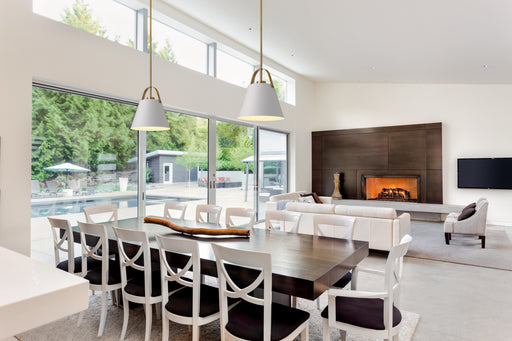 Pendant Z-Lite 726P-MW+HBR Matte White + Heritage Brass Z-Studio 1 Light Pendant Z-Lite