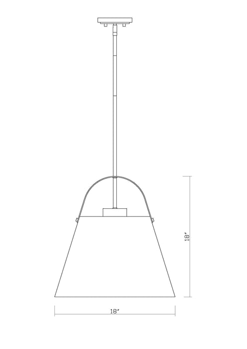 Pendant Z-Lite 726P18-MB+HBR Matte Black + Heritage Brass Z-Studio 1 Light Pendant Z-Lite