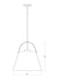 Pendant Z-Lite 726P18-MW+BN Matte White + Brushed Nickel Z-Studio 1 Light Pendant Z-Lite