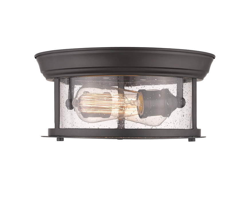 Flush Mount Z-Lite 727F10-BRZ Bronze Sonna 2 Light Flush Mount Z-Lite