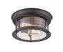 Flush Mount Z-Lite 727F10-BRZ Bronze Sonna 2 Light Flush Mount Z-Lite