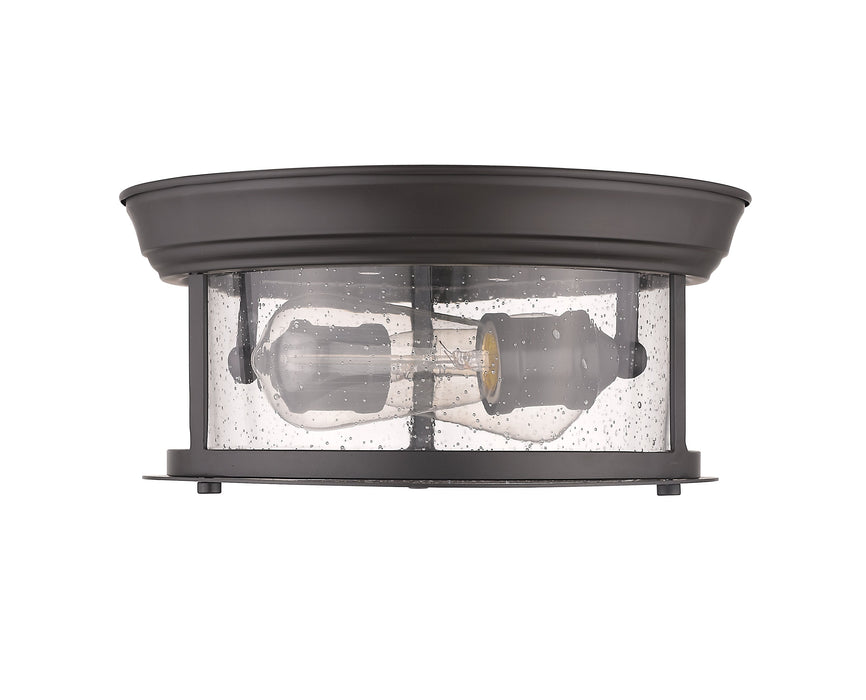 Flush Mount Z-Lite 727F10-BRZ Bronze Sonna 2 Light Flush Mount Z-Lite