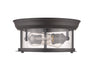 Flush Mount Z-Lite 727F10-BRZ Bronze Sonna 2 Light Flush Mount Z-Lite