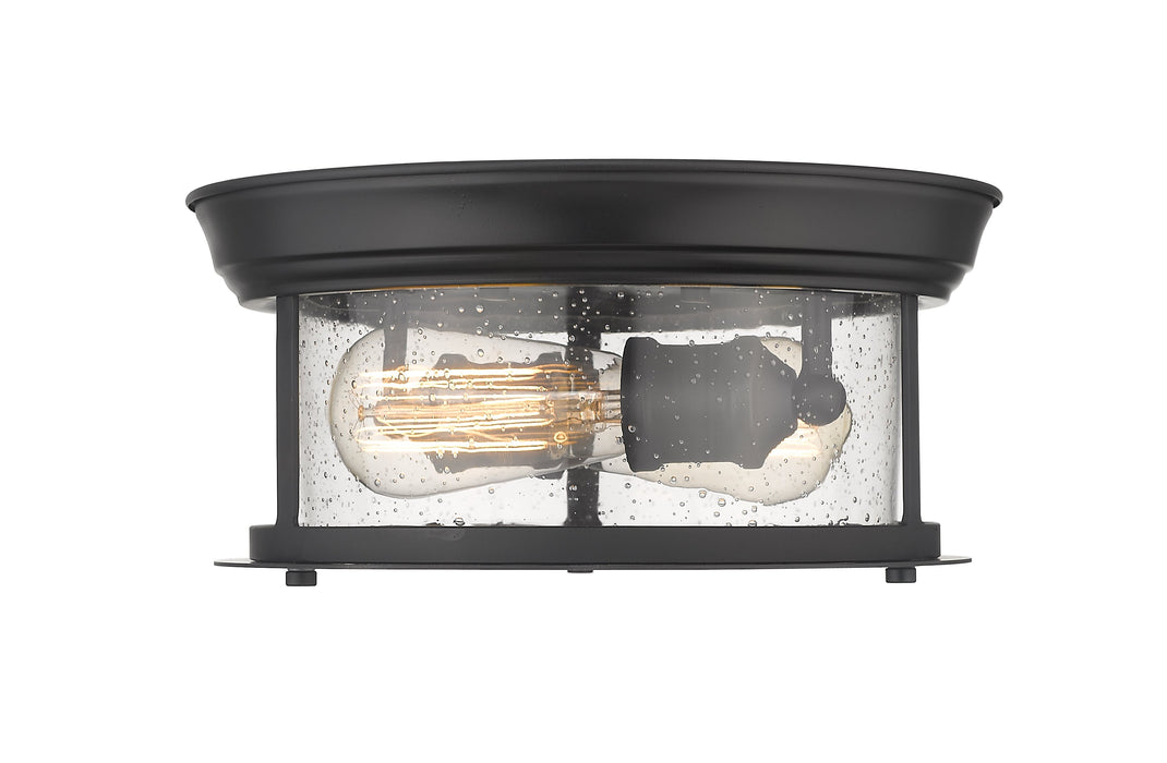 Flush Mount Z-Lite 727F10-MB Matte Black Sonna 2 Light Flush Mount Z-Lite