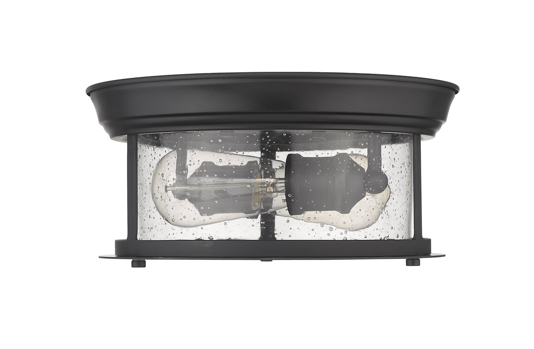 Flush Mount Z-Lite 727F10-MB Matte Black Sonna 2 Light Flush Mount Z-Lite