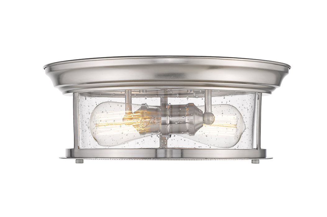 Flush Mount Z-Lite 727F13-BN Brushed Nickel Sonna 2 Light Flush Mount Z-Lite