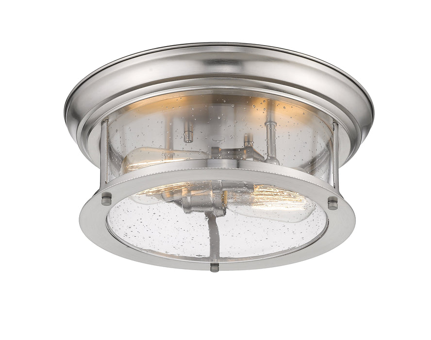 Flush Mount Z-Lite 727F13-BN Brushed Nickel Sonna 2 Light Flush Mount Z-Lite