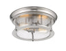 Flush Mount Z-Lite 727F13-BN Brushed Nickel Sonna 2 Light Flush Mount Z-Lite