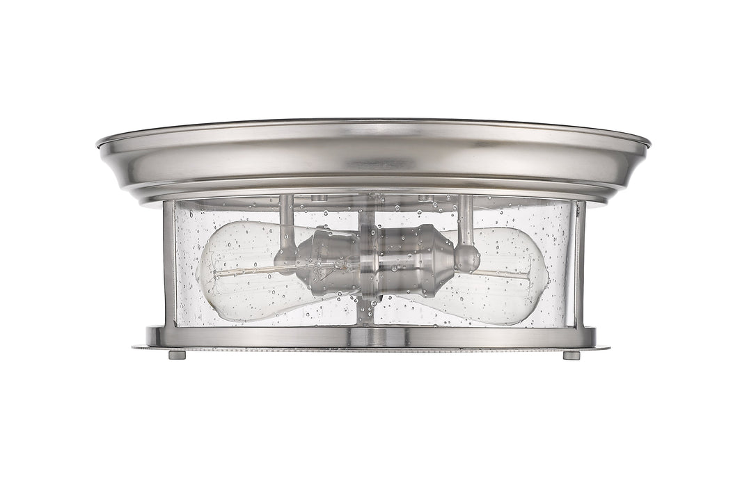Flush Mount Z-Lite 727F13-BN Brushed Nickel Sonna 2 Light Flush Mount Z-Lite