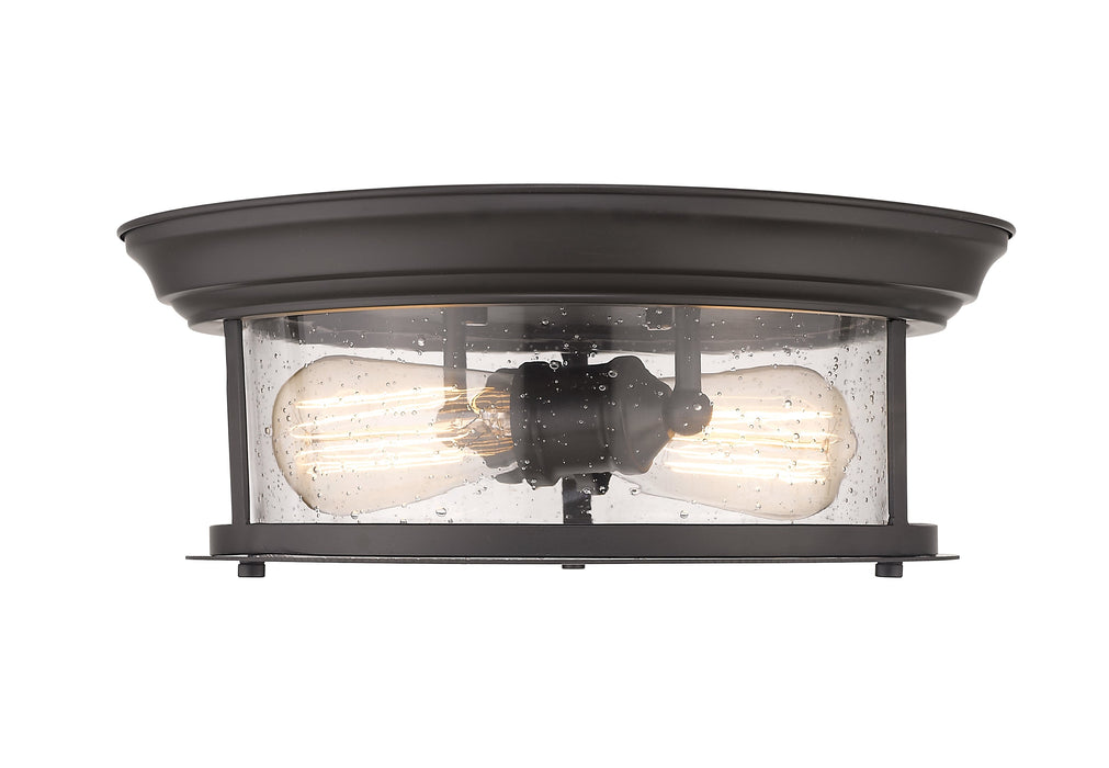 Flush Mount Z-Lite 727F13-BRZ Bronze Sonna 2 Light Flush Mount Z-Lite