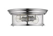 Flush Mount Z-Lite 727F13-CH Chrome Sonna 2 Light Flush Mount Z-Lite