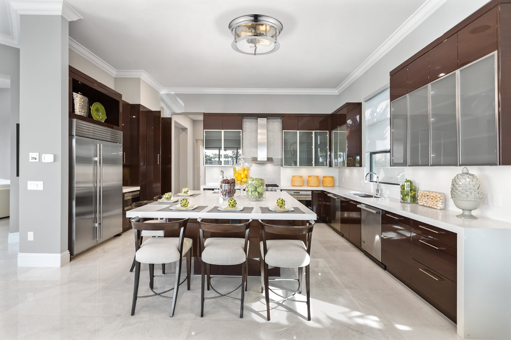 Flush Mount Z-Lite 727F13-CH Chrome Sonna 2 Light Flush Mount Z-Lite