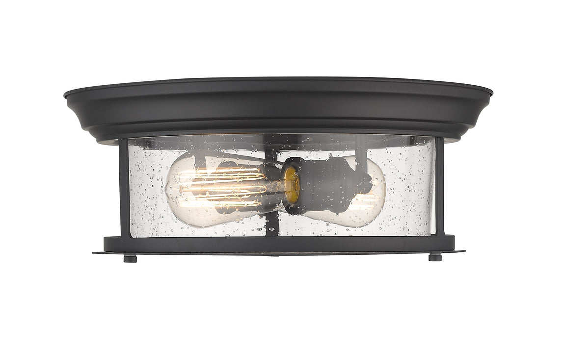 Flush Mount Z-Lite 727F13-MB Matte Black Sonna 2 Light Flush Mount Z-Lite