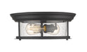Flush Mount Z-Lite 727F13-MB Matte Black Sonna 2 Light Flush Mount Z-Lite