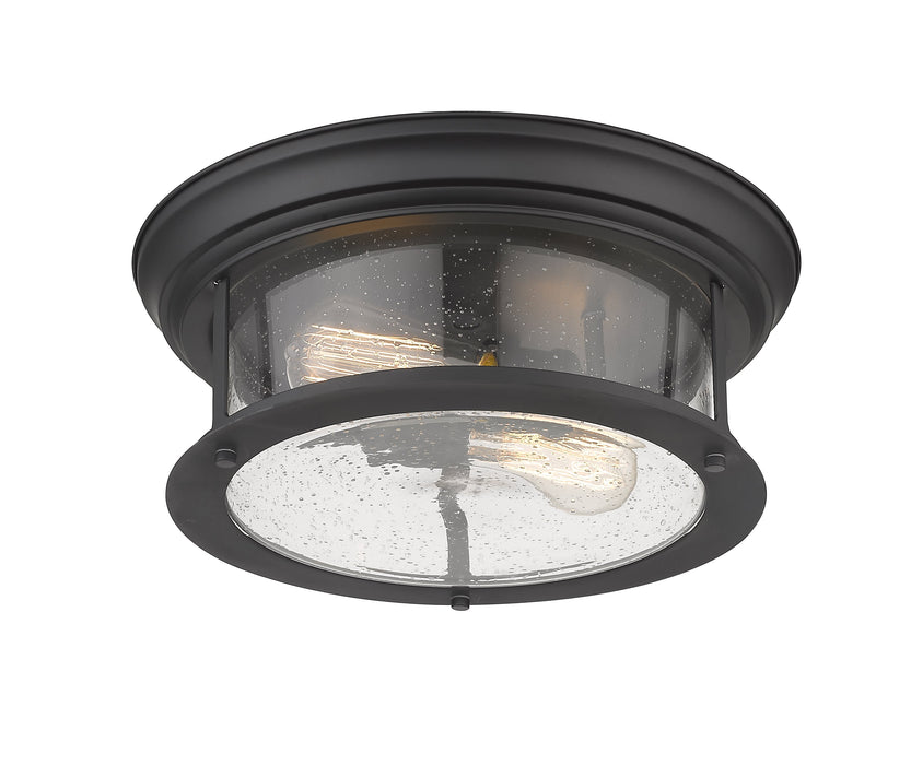 Flush Mount Z-Lite 727F13-MB Matte Black Sonna 2 Light Flush Mount Z-Lite