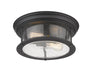 Flush Mount Z-Lite 727F13-MB Matte Black Sonna 2 Light Flush Mount Z-Lite