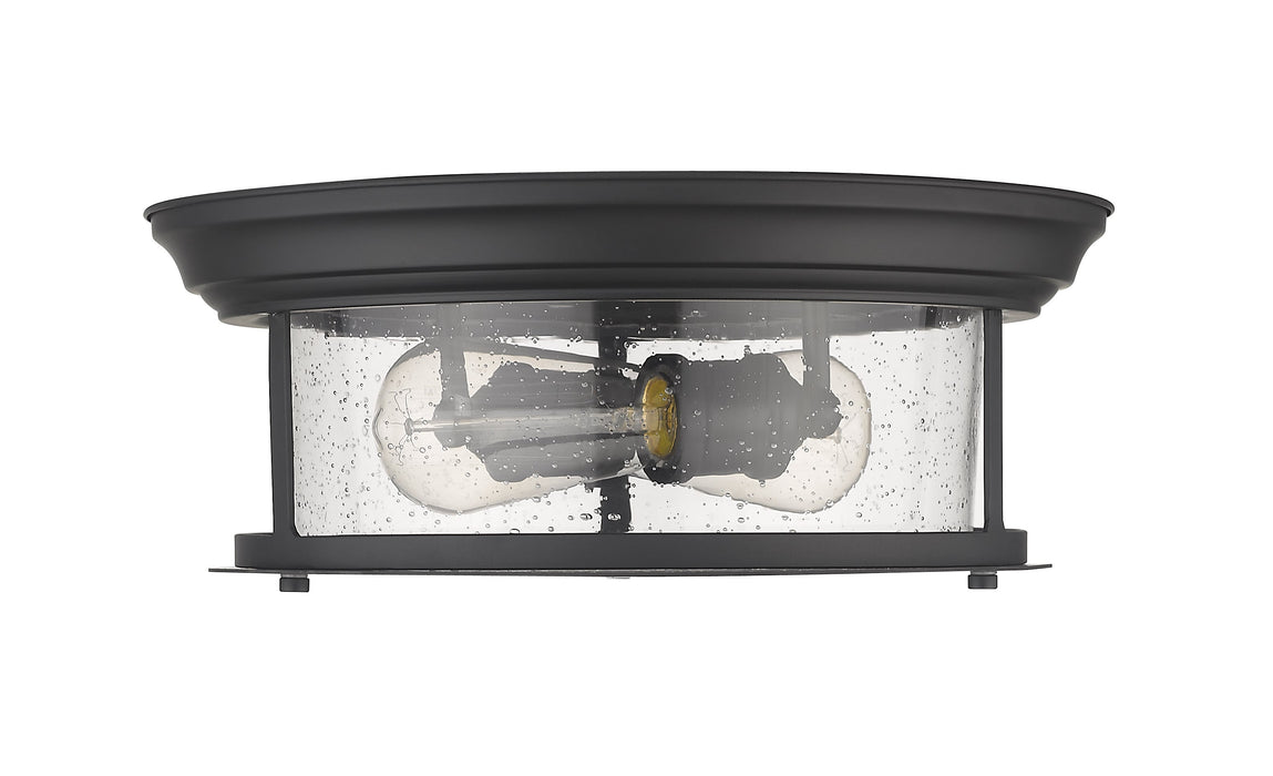 Flush Mount Z-Lite 727F13-MB Matte Black Sonna 2 Light Flush Mount Z-Lite