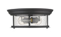 Flush Mount Z-Lite 727F13-MB Matte Black Sonna 2 Light Flush Mount Z-Lite