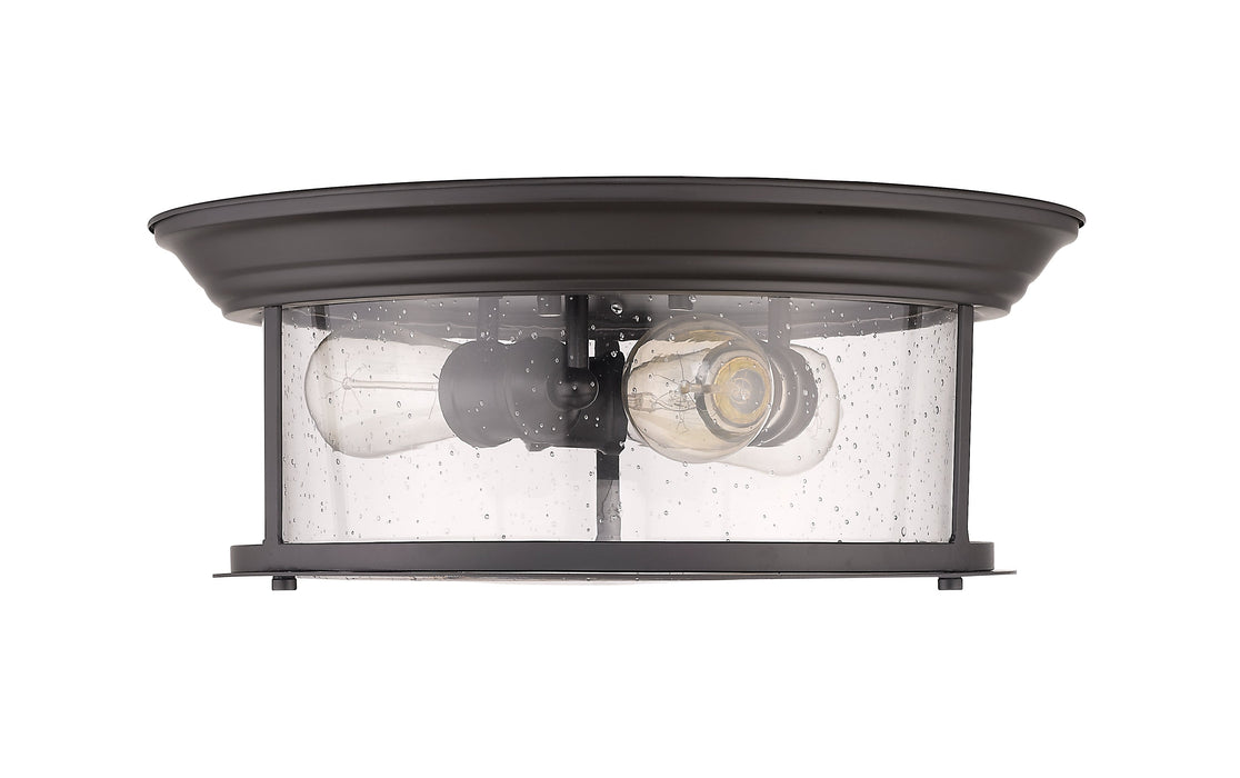 Flush Mount Z-Lite 727F16-BRZ Bronze Sonna 3 Light Flush Mount Z-Lite