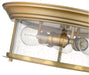 Flush Mount Z-Lite 727F16-HBR Heritage Brass Sonna 3 Light Flush Mount Z-Lite