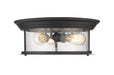 Flush Mount Z-Lite 727F16-MB Matte Black Sonna 3 Light Flush Mount Z-Lite